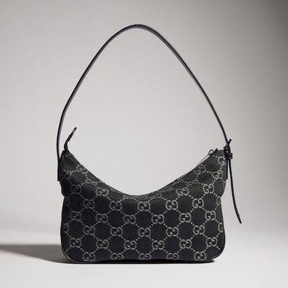 Lady Lunetta Small Shoulder Luxury Handbag GG Denim