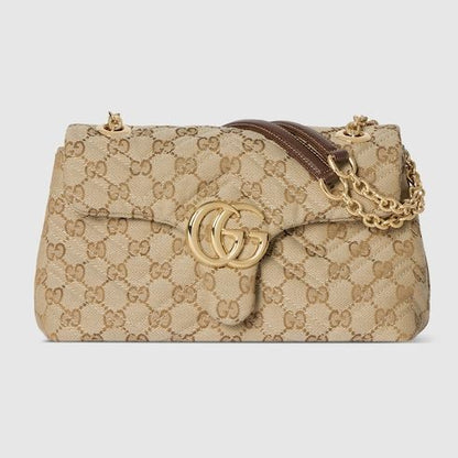 Small Shoulder Luxury Handbag With Canvas
