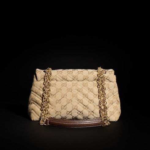 Small Shoulder Luxury Handbag With Canvas