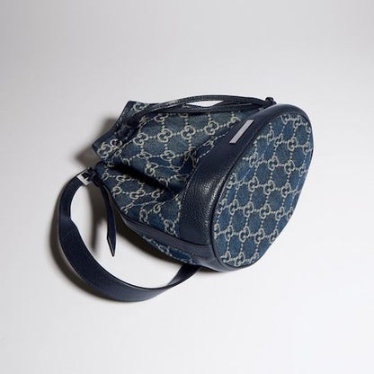 Venice Small Bucket Luxury Handbag GG Denim