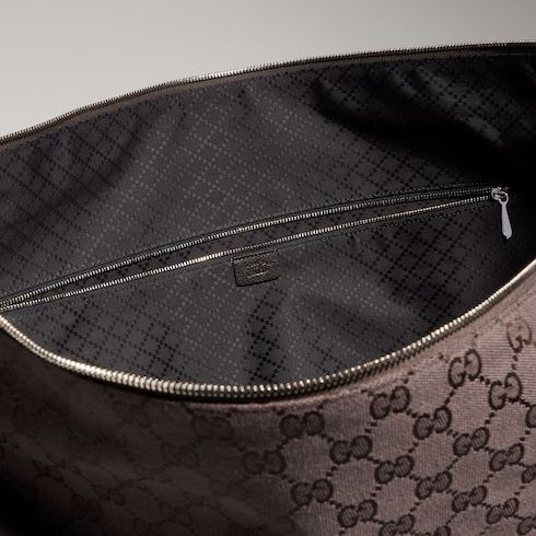 Large Crossbody Luxury Handbag With GG Canvas And Detachable Strap
