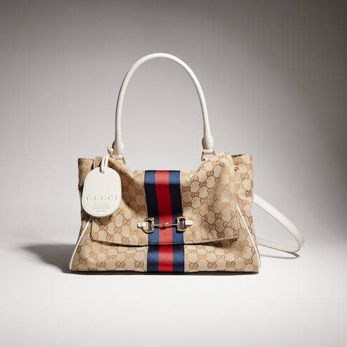 Medium Paparazzo Luxury Handbag With Canvas And Leather Trim