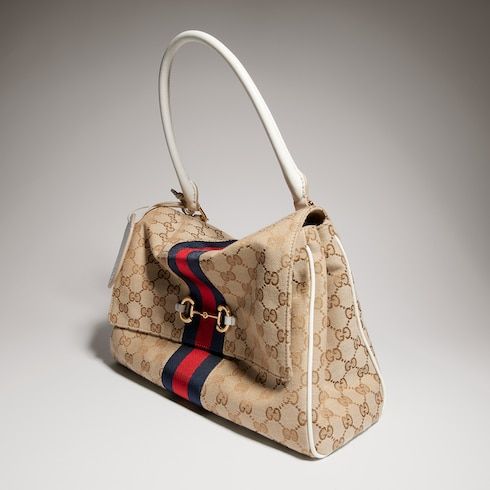 Medium Paparazzo Luxury Handbag With Canvas And Leather Trim