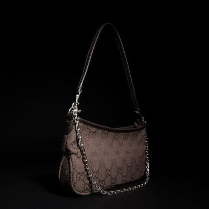 Small Shoulder Luxury Handbag With GG Canvas And Additional Strap