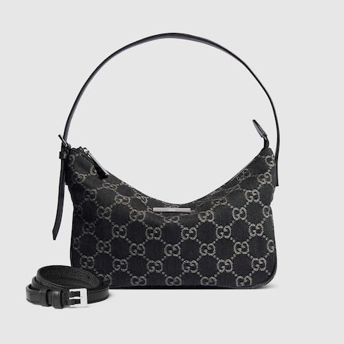Lady Lunetta Small Shoulder Luxury Handbag GG Denim