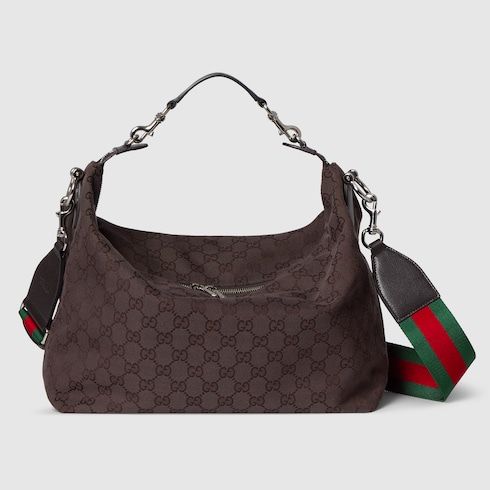 Medium Crossbody Luxury Handbag With GG Canvas And Detachable Strap