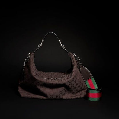 Medium Crossbody Luxury Handbag With GG Canvas And Detachable Strap