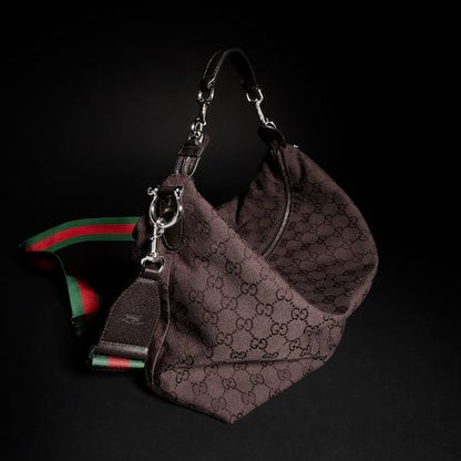 Medium Crossbody Luxury Handbag With GG Canvas And Detachable Strap