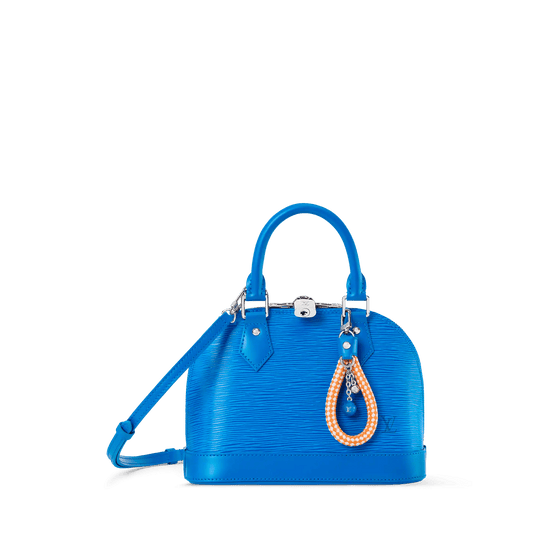 Alma BB Ocean Blue Epi Leather Handbag