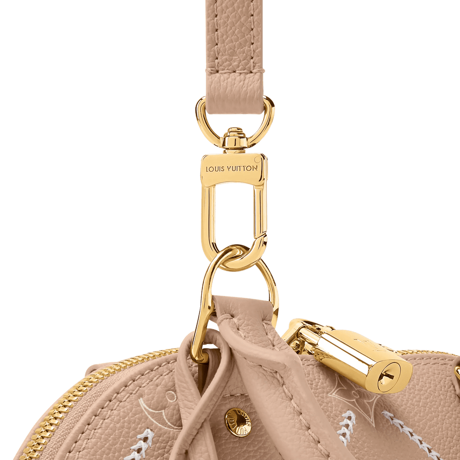 Alma BB Hazelnut Couture Monogram Empreinte Leather Handbag M28458