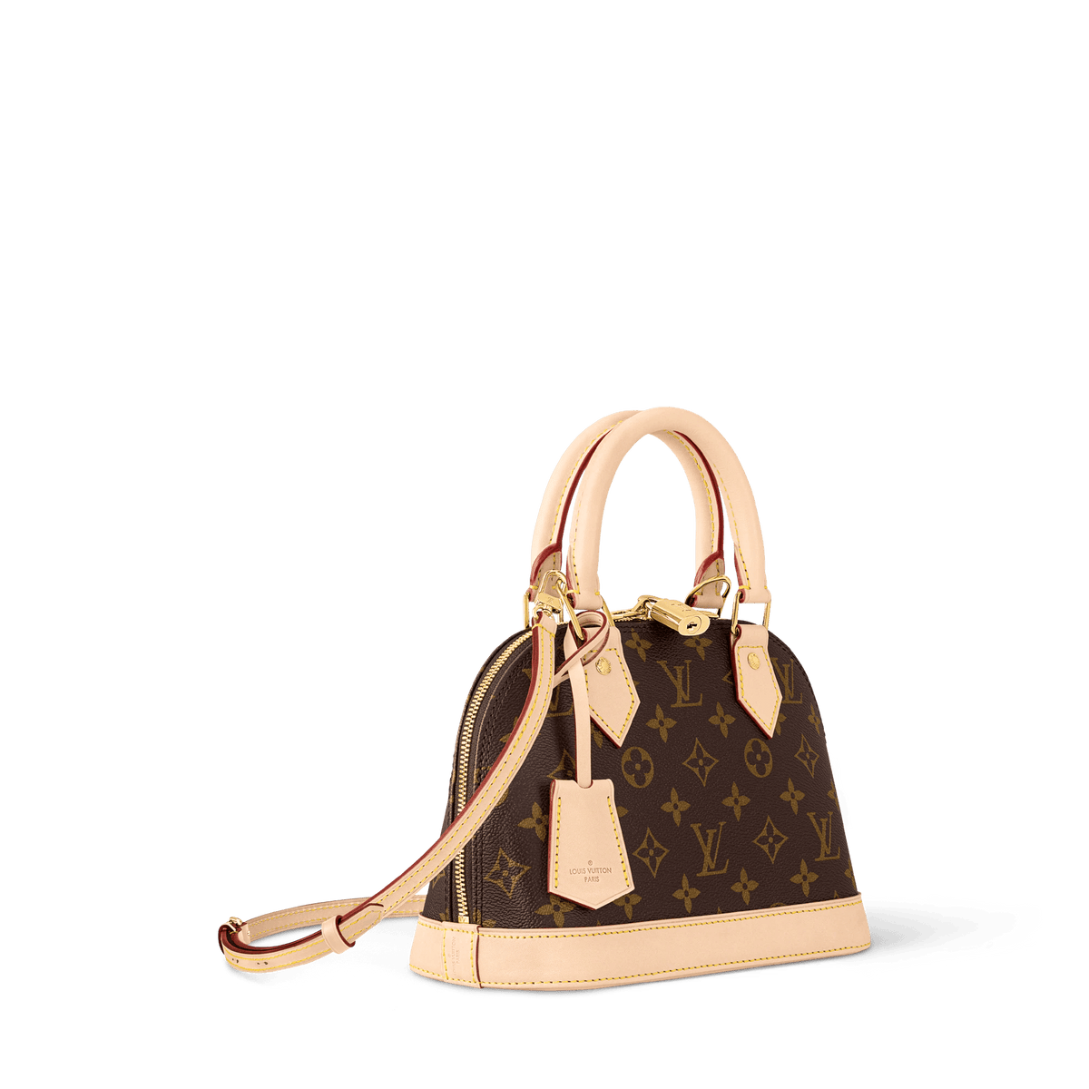 Alma BB Monogram Canvas Top Handle Bag