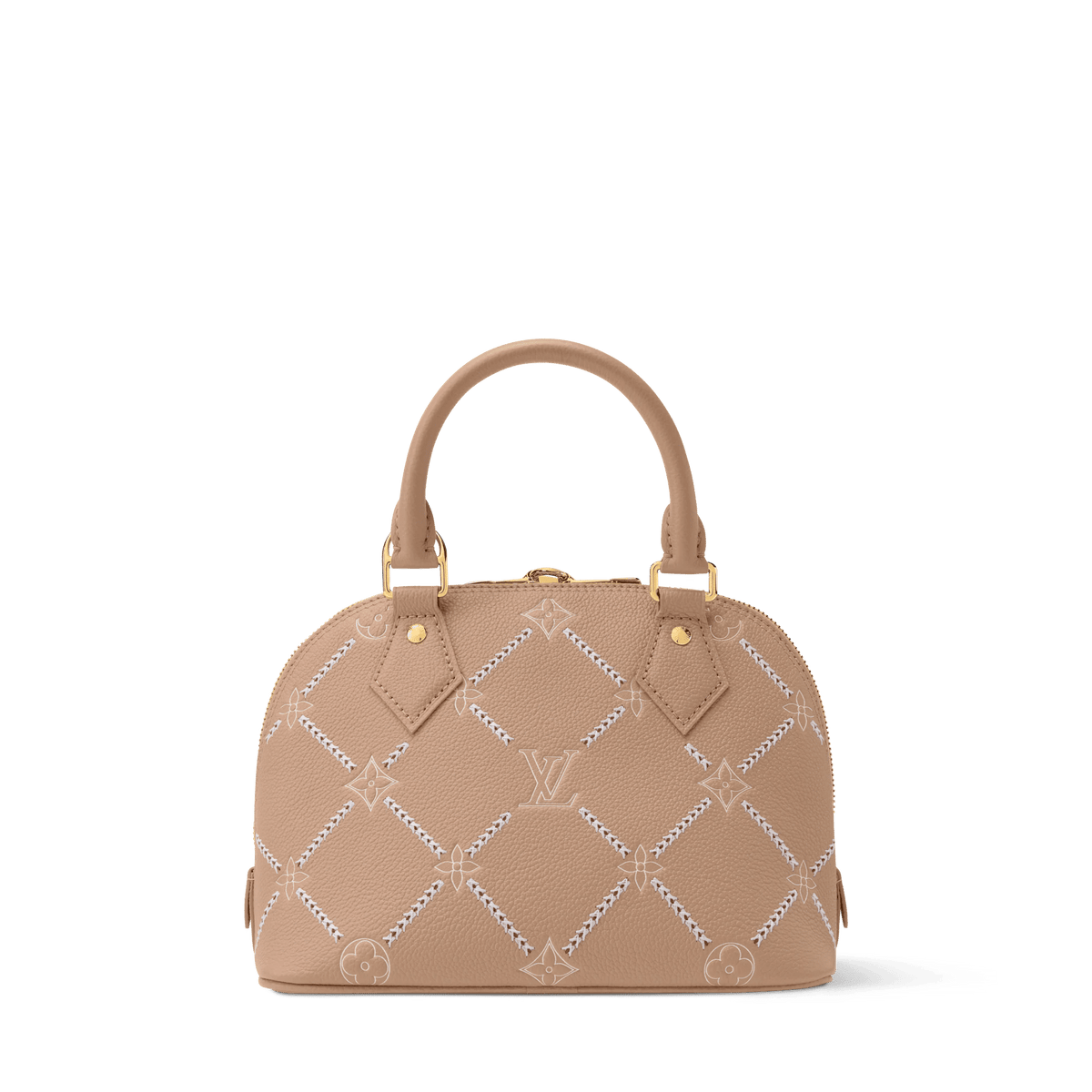 Alma BB Hazelnut Couture Monogram Empreinte Leather Handbag M28458