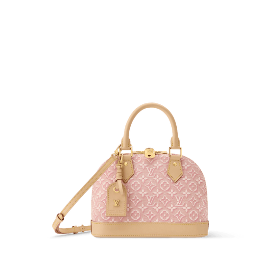 Alma BB Monogram Emblème Rose Ruban Bag