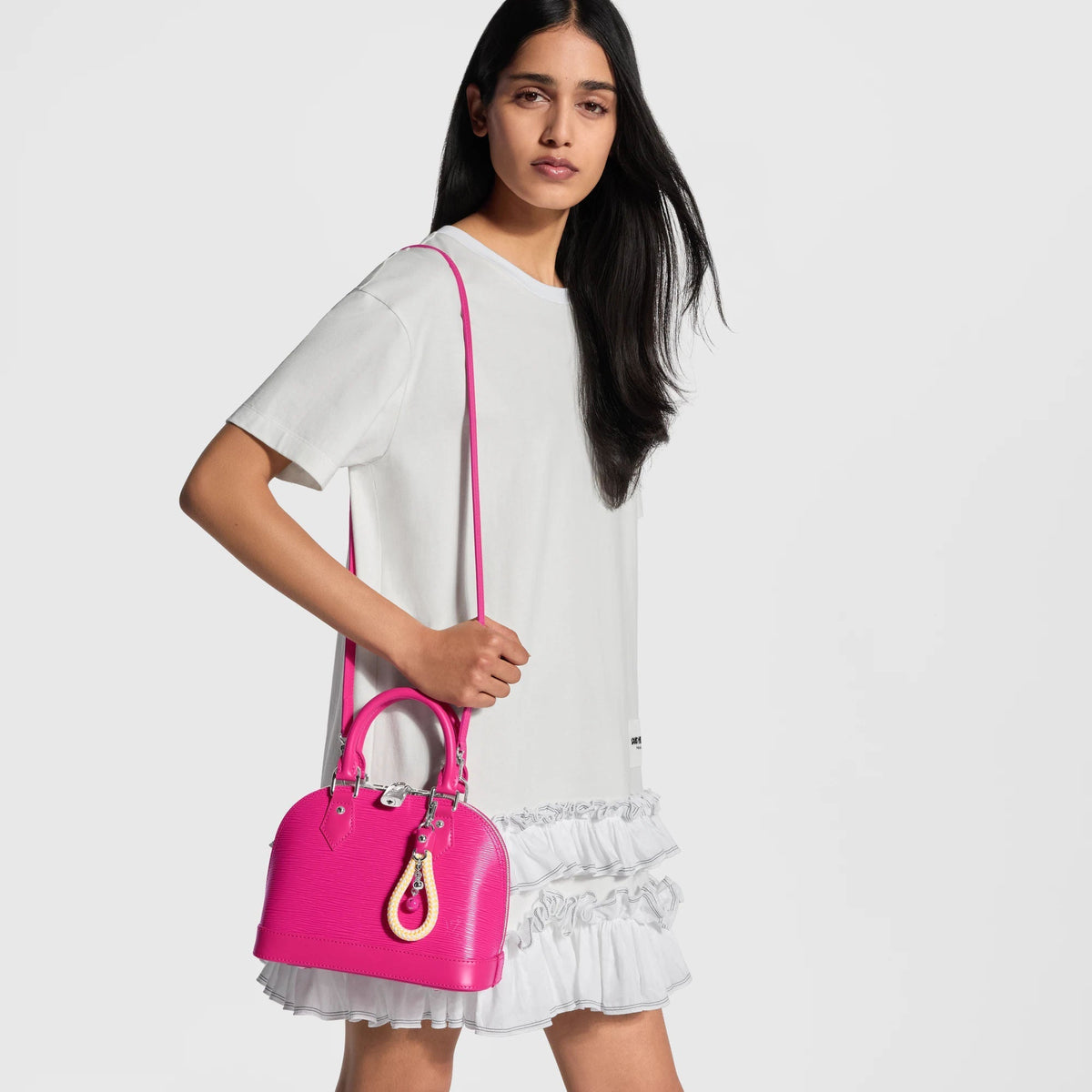 Alma BB Rose Miami Epi Leather Handbag M28902