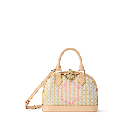 Alma BB LV Stamp Banana Monogram Canvas Nano Bag