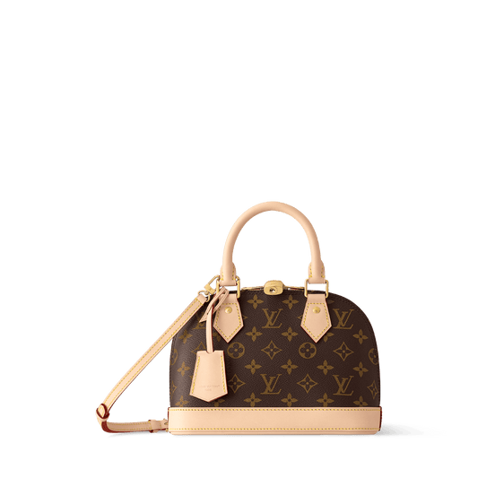 Alma BB Monogram Canvas Top Handle Bag