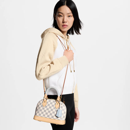 Alma BB Damier Azur Bleu Olympe Coated Canvas Handbag N40902