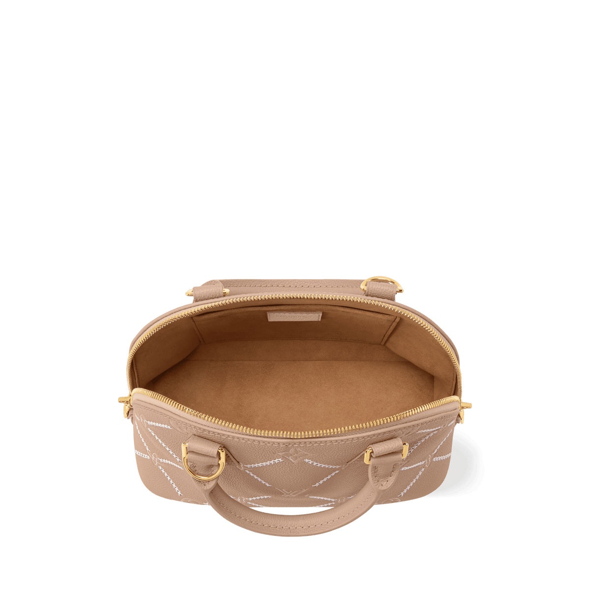 Alma BB Hazelnut Couture Monogram Empreinte Leather Handbag M28458