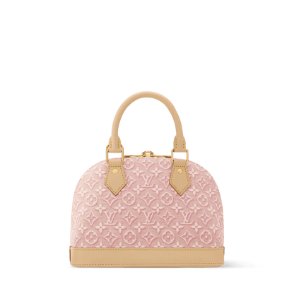 Alma BB Monogram Emblème Rose Ruban Bag
