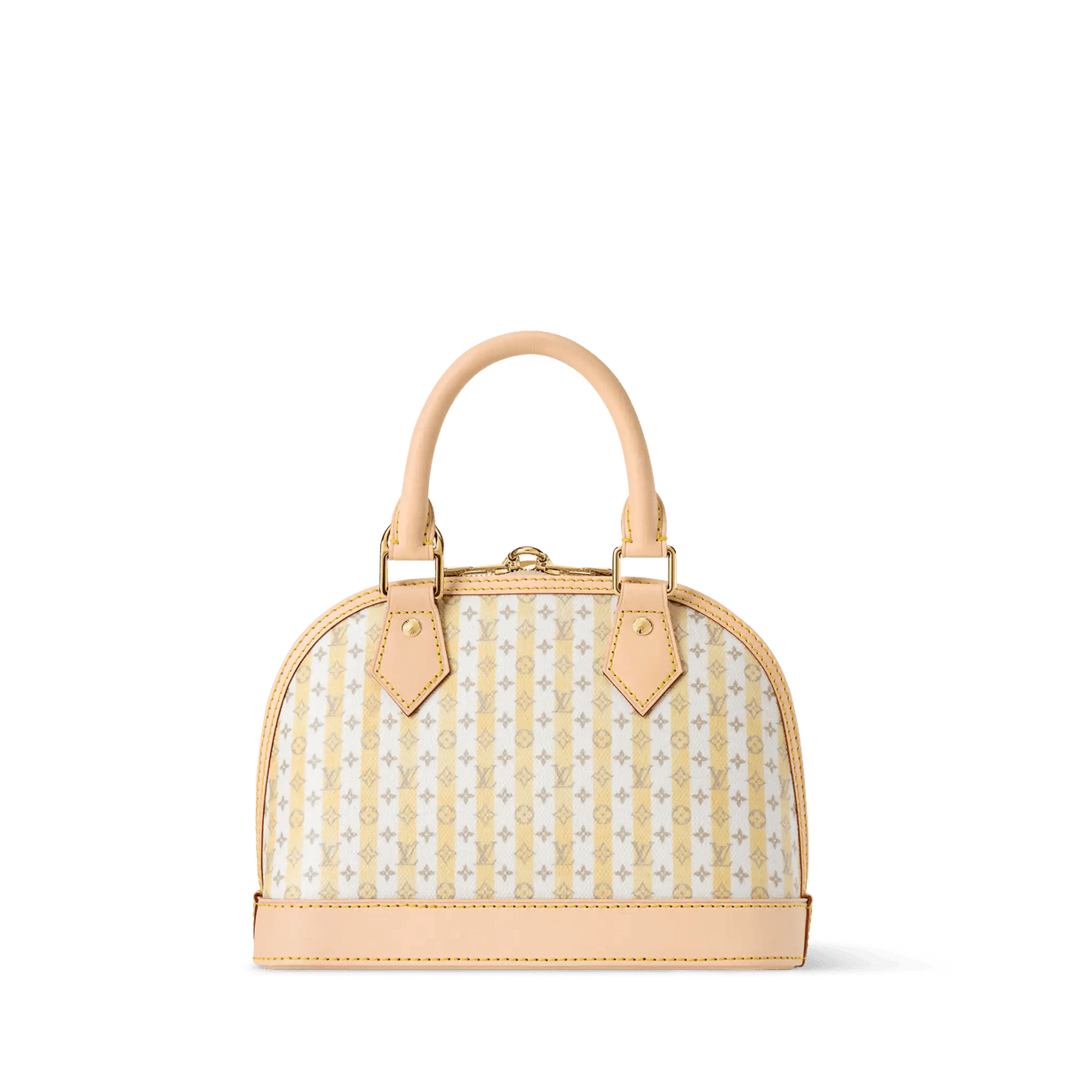 Alma BB LV Stamp Banana Monogram Canvas Nano Bag