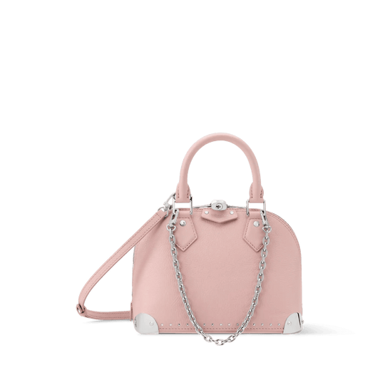 Alma Trunk BB Petal Pink Calfskin Leather Crossbody Bag