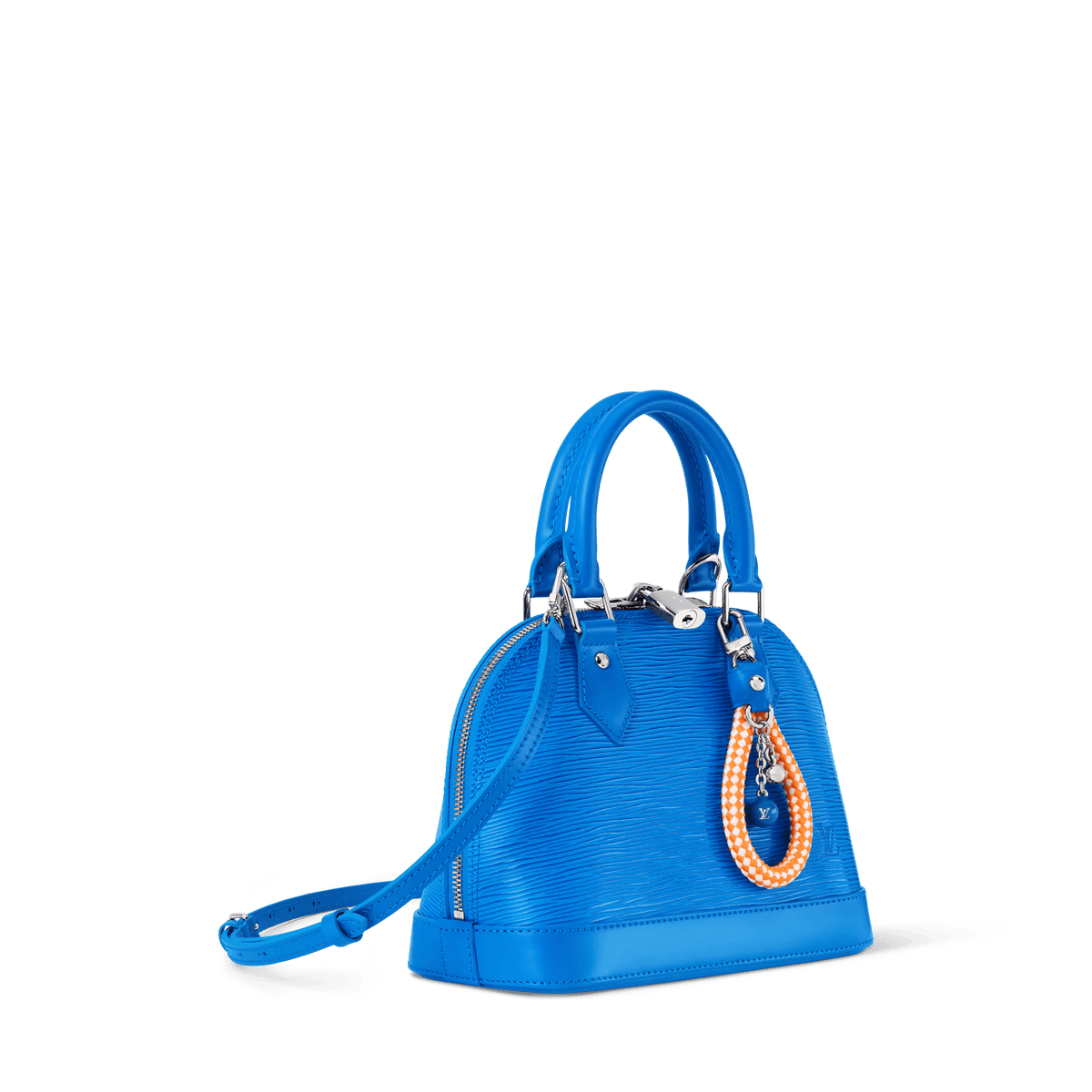 Alma BB Ocean Blue Epi Leather Handbag