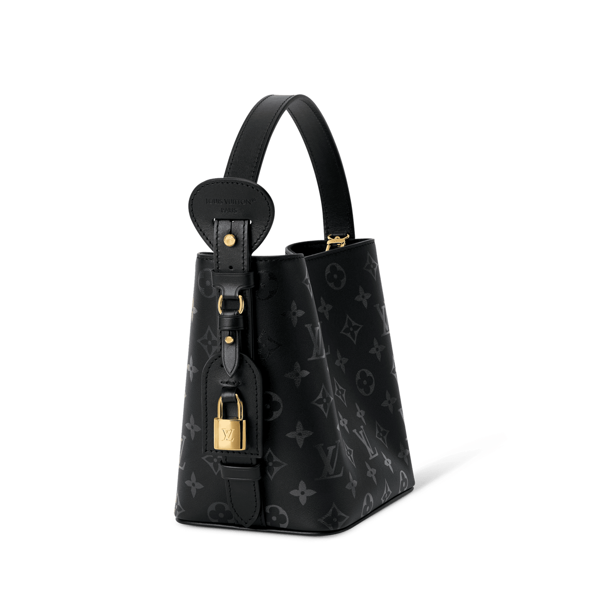 All In BB Monogram Ink Boldly Black Bucket Bag