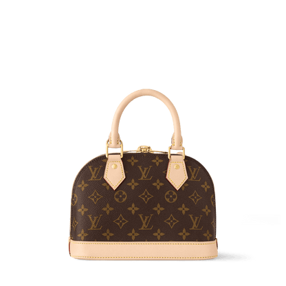 Alma BB Monogram Canvas Top Handle Bag