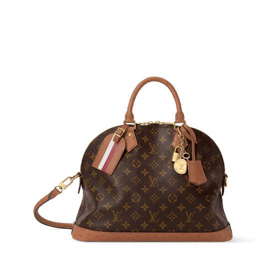 Alma MM Soft Celebration Monogram Coated Canvas Tote Bag N30049