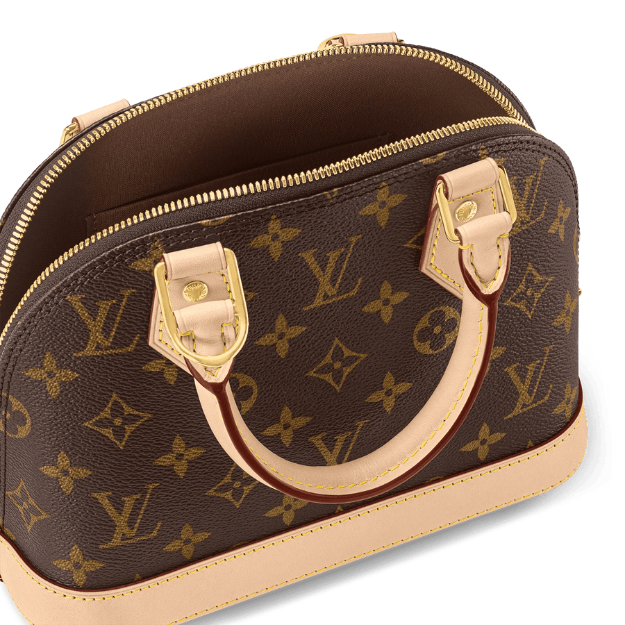 Alma BB Monogram Canvas Top Handle Bag