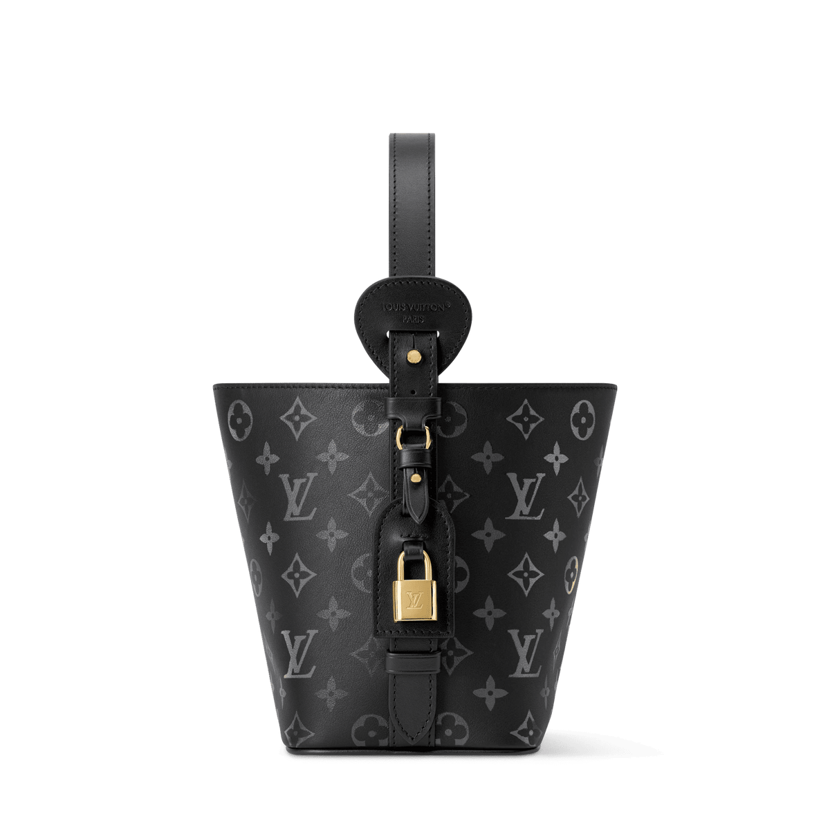 All In BB Monogram Ink Boldly Black Bucket Bag
