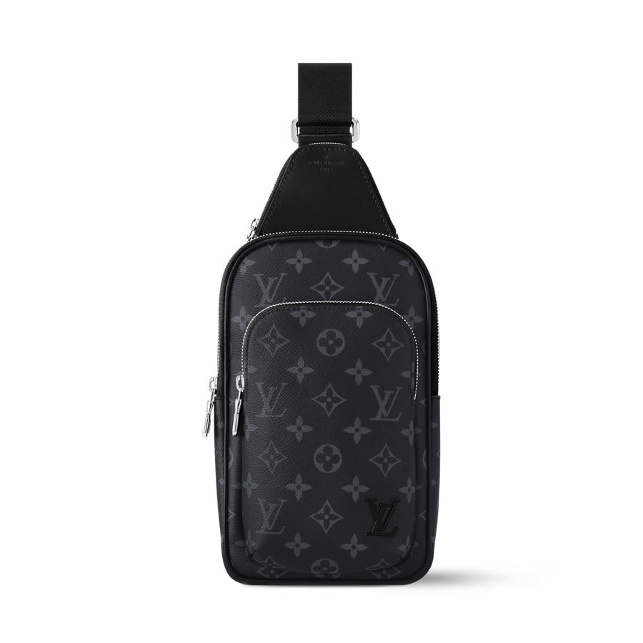 Avenue Slingbag PM Monogram Eclipse Canvas Cowhide Leather