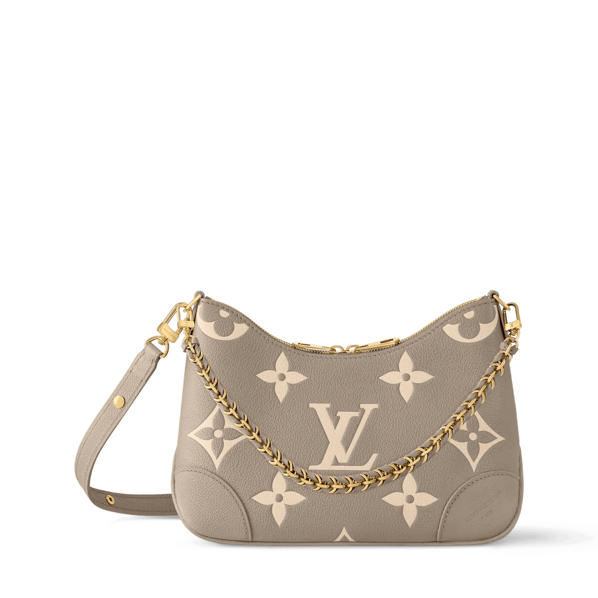 Boulogne PM Bicolor Monogram Empreinte Leather Shoulder Bag M13224
