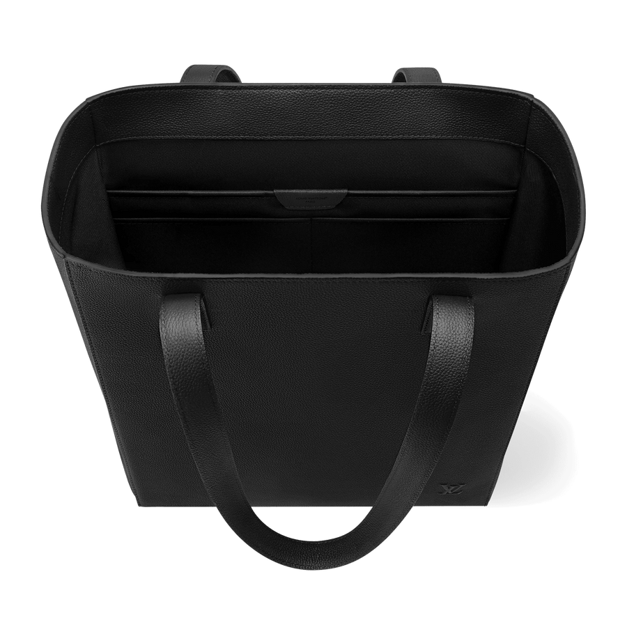 Cabin Tote Waxy Calfskin Black