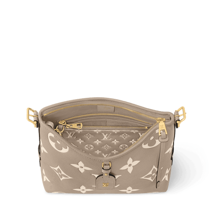 CarryAll PM Bicolor Monogram Empreinte Leather Hobo Bag M47180