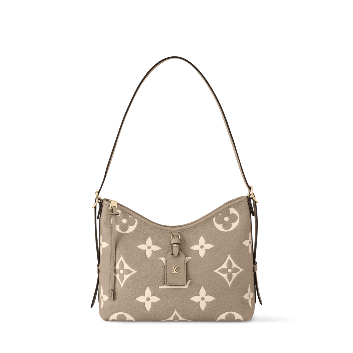 CarryAll PM Bicolor Monogram Empreinte Leather Hobo Bag M47180