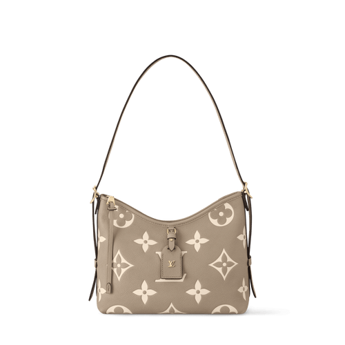 CarryAll PM Bicolor Monogram Empreinte Leather Hobo Bag M47180
