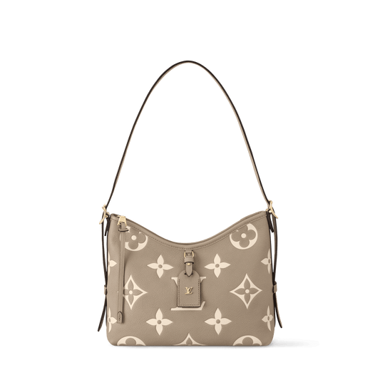 CarryAll PM Bicolor Monogram Empreinte Leather Hobo Bag M47180