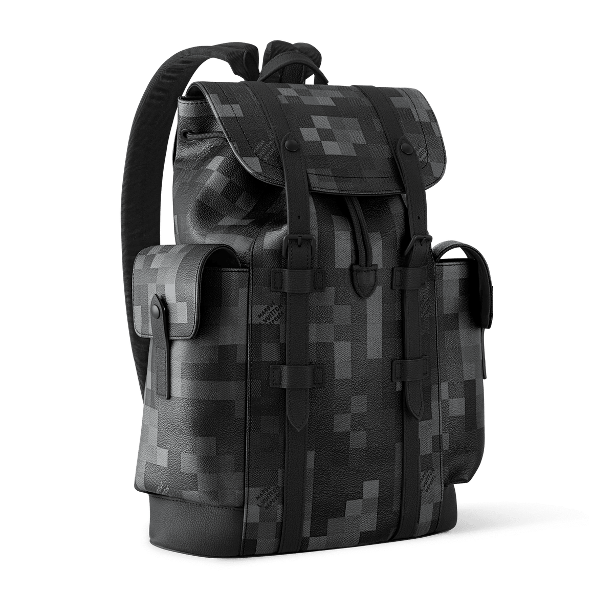 Christopher MM Backpack Damoflage Black Shoes