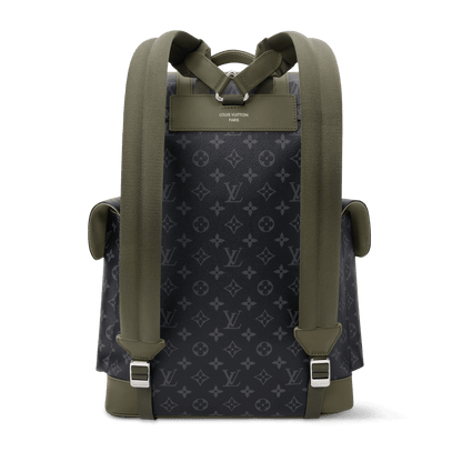 Christopher MM Backpack Monogram Eclipse Canvas Khaki Shoes