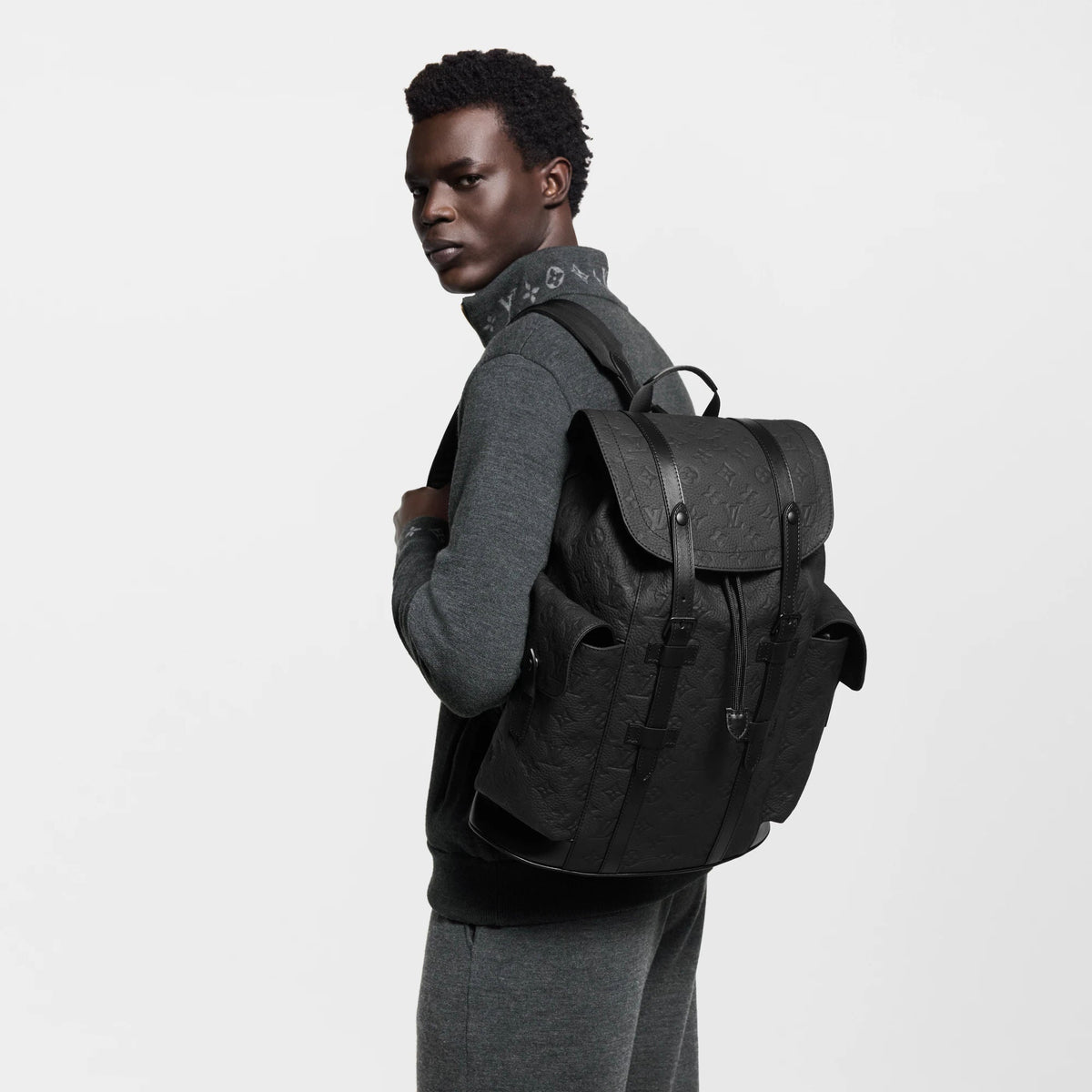Christopher MM Backpack Monogram Taurillon Leather Shoes