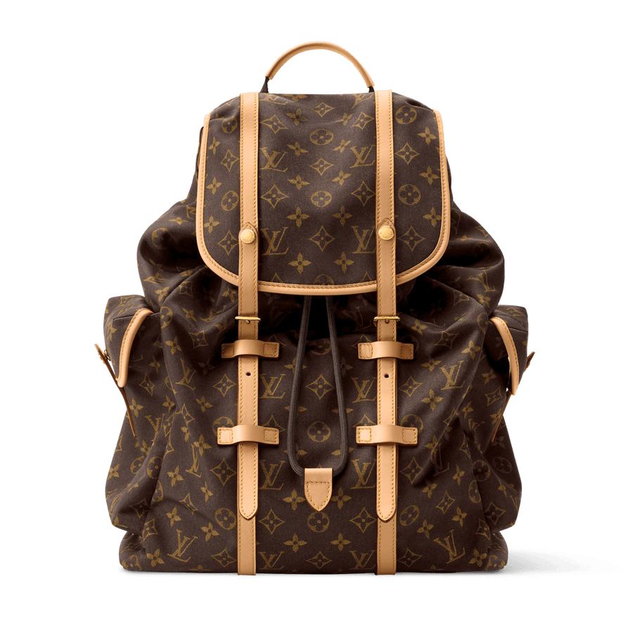 Christopher East West MM Monogram Silk Tech Gold-Toned Hardware