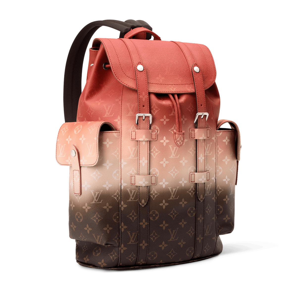 Christopher MM Backpack Monogram Pigment Orange Shoes