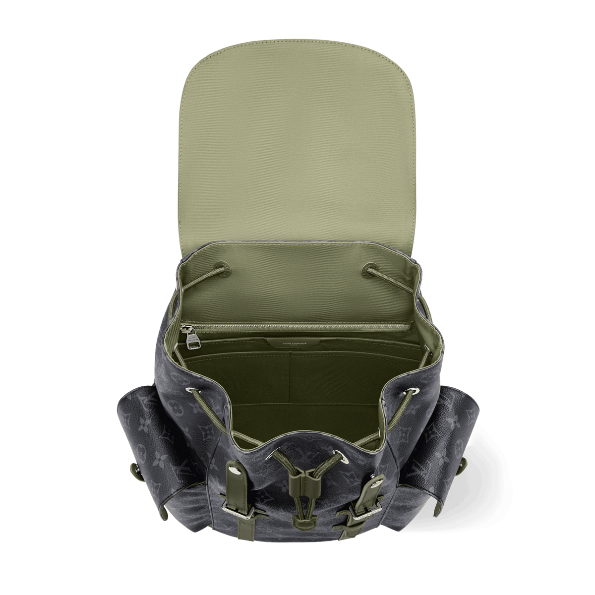 Christopher MM Backpack Monogram Eclipse Canvas Khaki Shoes