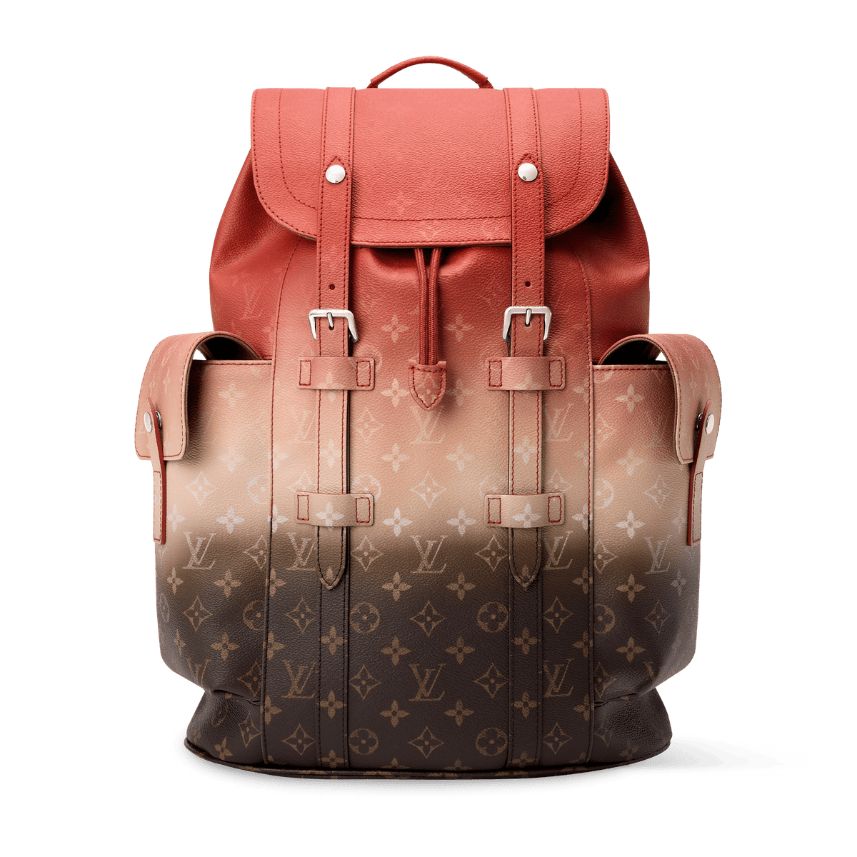 Christopher MM Backpack Monogram Pigment Orange Shoes