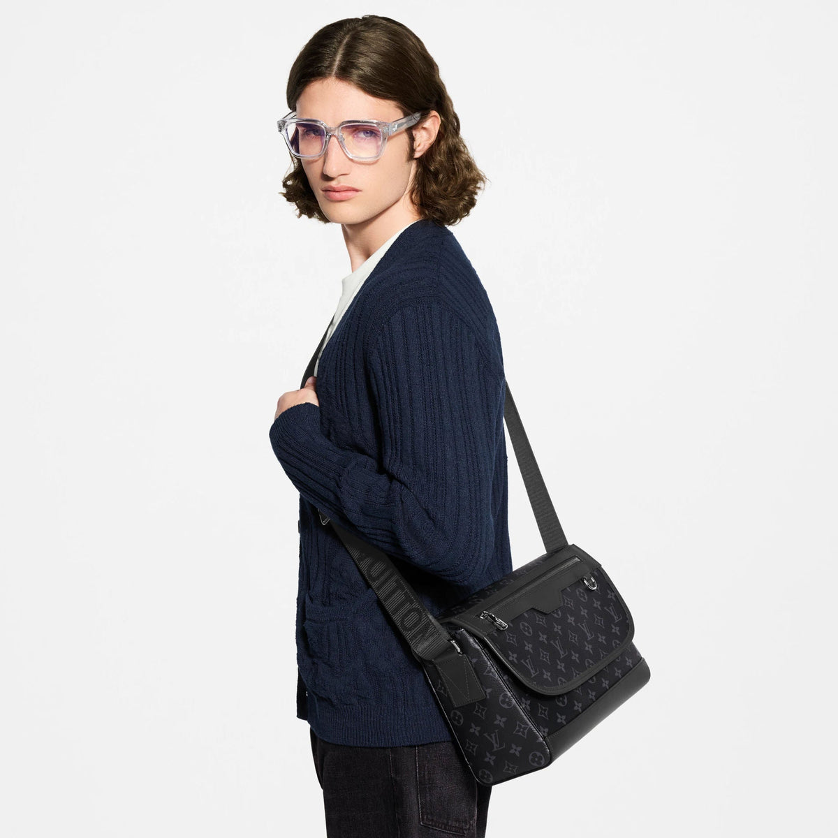 Courrier Messenger Bag Black Shoes