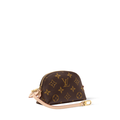 Cosmetic Purse Monogram Coated Canvas Pouch M25653