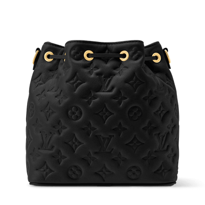 Coussin Bucket Monogram Embossed Lambskin Leather Bucket Bag M26216