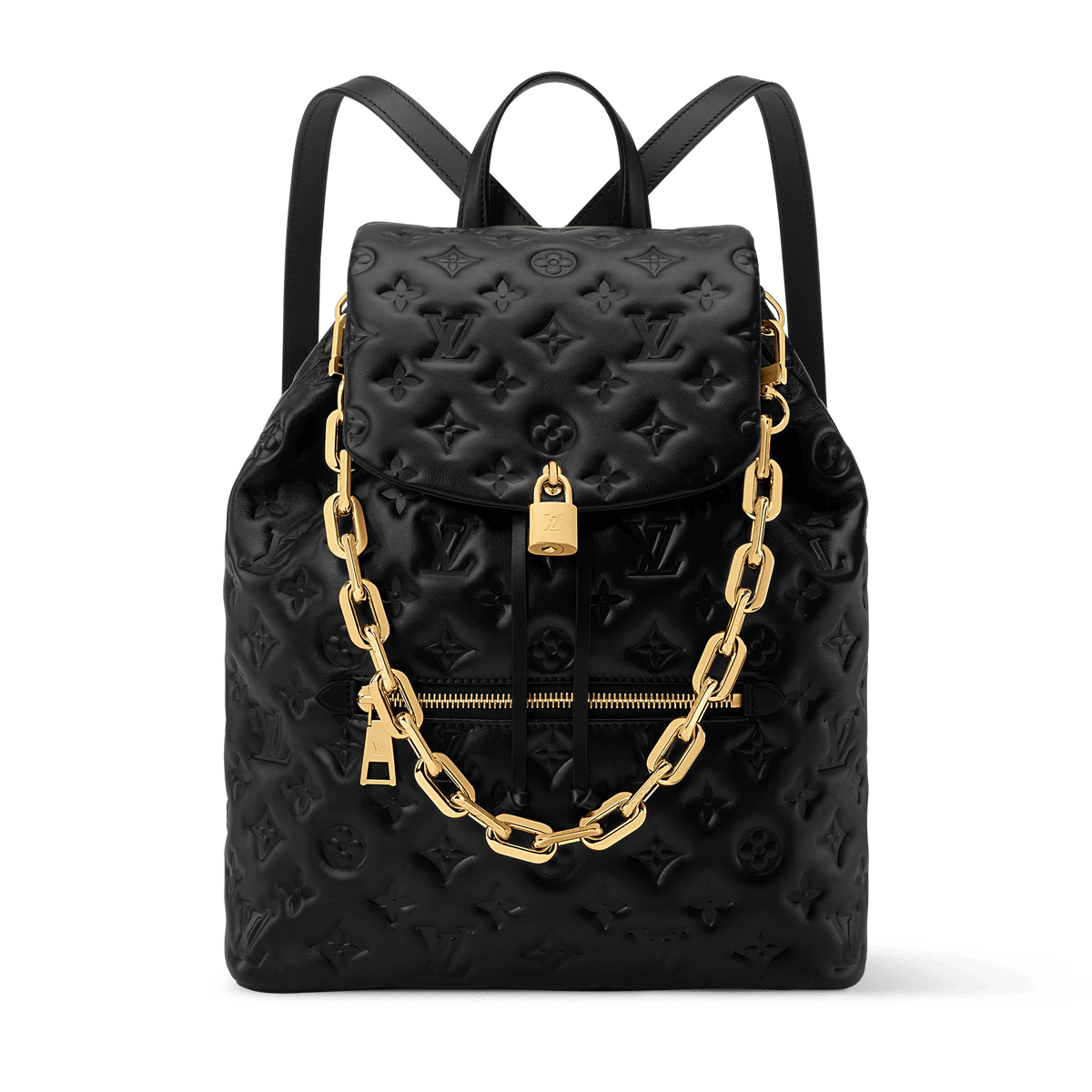 Coussin MM Monogram Padded Calfskin Leather Backpack M25508