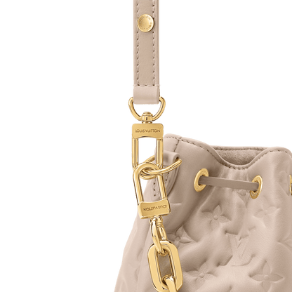Coussin Bucket Monogram Embossed Lambskin Drawstring Bag M26530